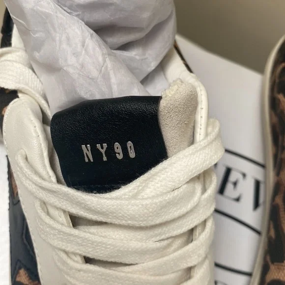 Steve Madden Philip Leopard Star Sneakers Tennis Shoes Size 8 - Picture 6 of 9